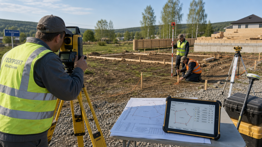 razbivka uchastka pribory plan i etapy rabot 09151cf7